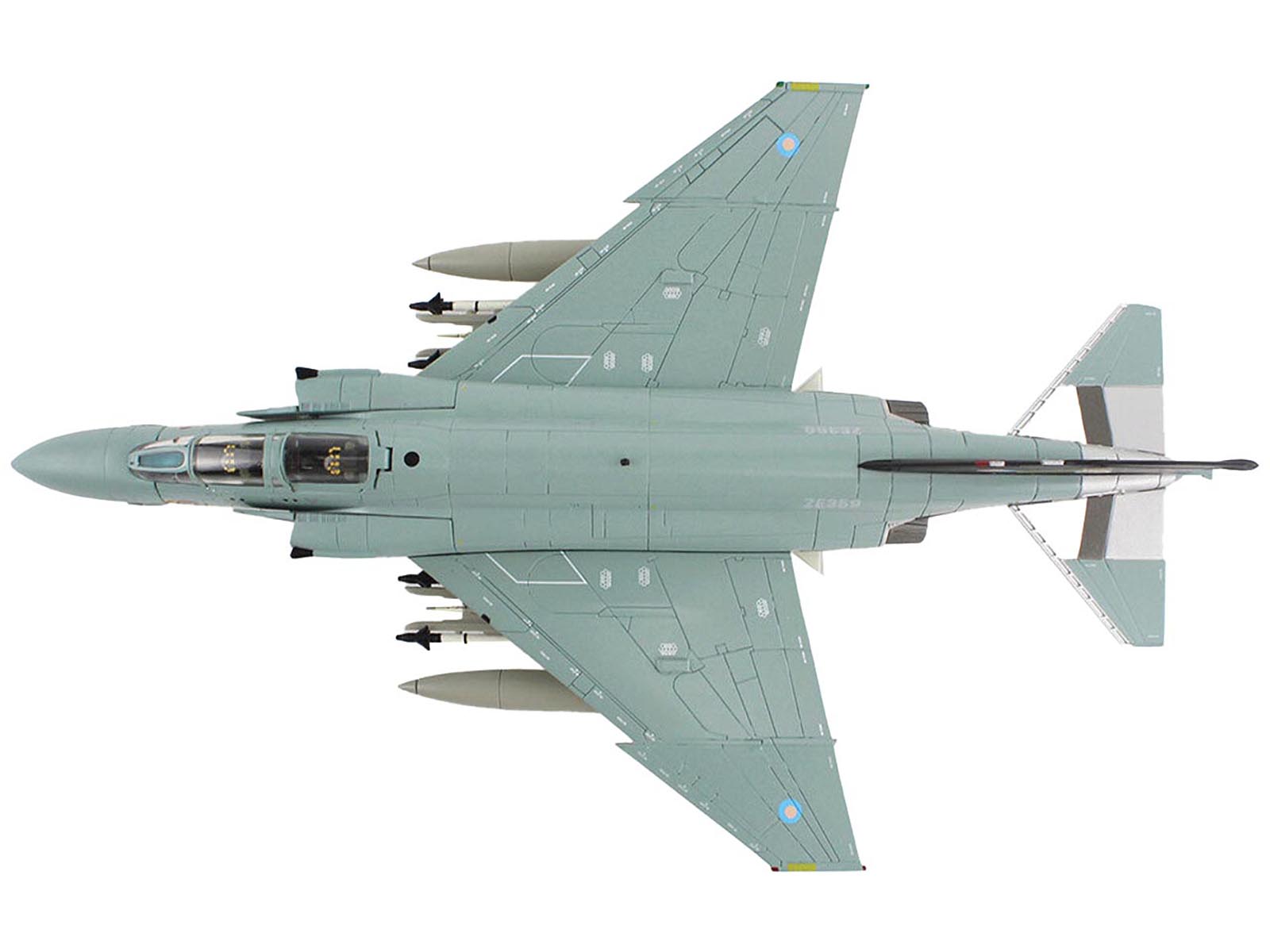 McDonnell Douglas F-4J(UK) Phantom II Fighter-Bomber Aircraft "ZE359 AF Wattisham England" British Royal Air Force "Air Power Series" 1/72 Diecast Model by Hobby Master-DiecastModeler.com