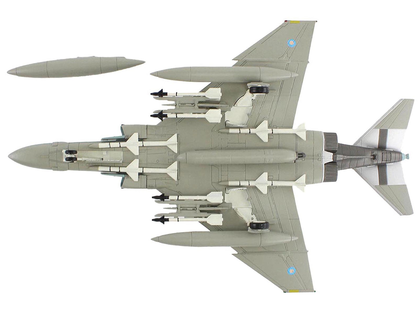 McDonnell Douglas F-4J(UK) Phantom II Fighter-Bomber Aircraft "ZE359 AF Wattisham England" British Royal Air Force "Air Power Series" 1/72 Diecast Model by Hobby Master-DiecastModeler.com