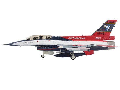 General Dynamics X-62A VISTA Aircraft with Missiles "86-0048 USAF Test Pilot School Edwards Air Force Base" (2024) United States Air Force "Air Power Series" 1/72 Diecast Model by Hobby Master-DiecastModeler.com