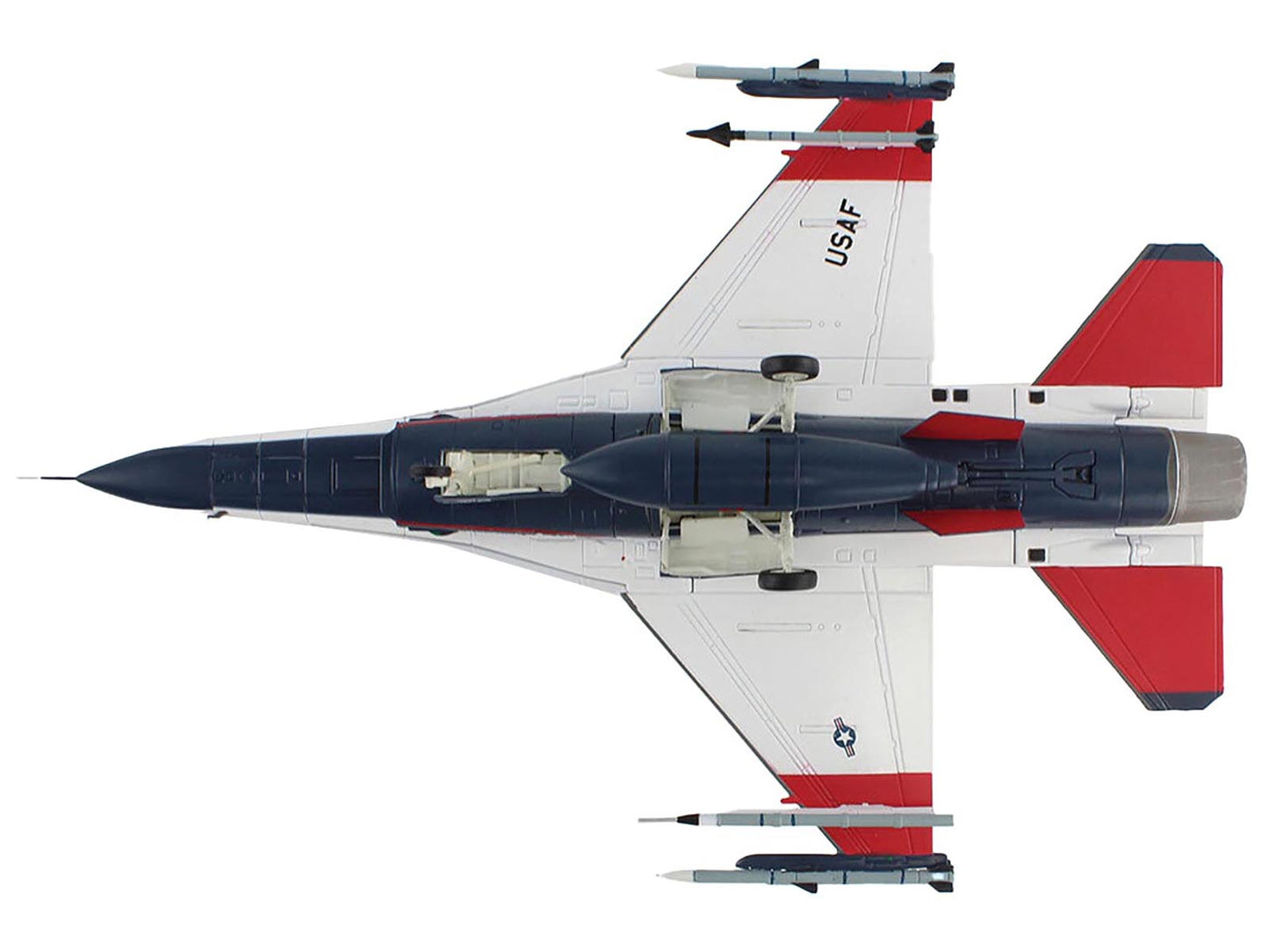 General Dynamics X-62A VISTA Aircraft with Missiles "86-0048 USAF Test Pilot School Edwards Air Force Base" (2024) United States Air Force "Air Power Series" 1/72 Diecast Model by Hobby Master-DiecastModeler.com