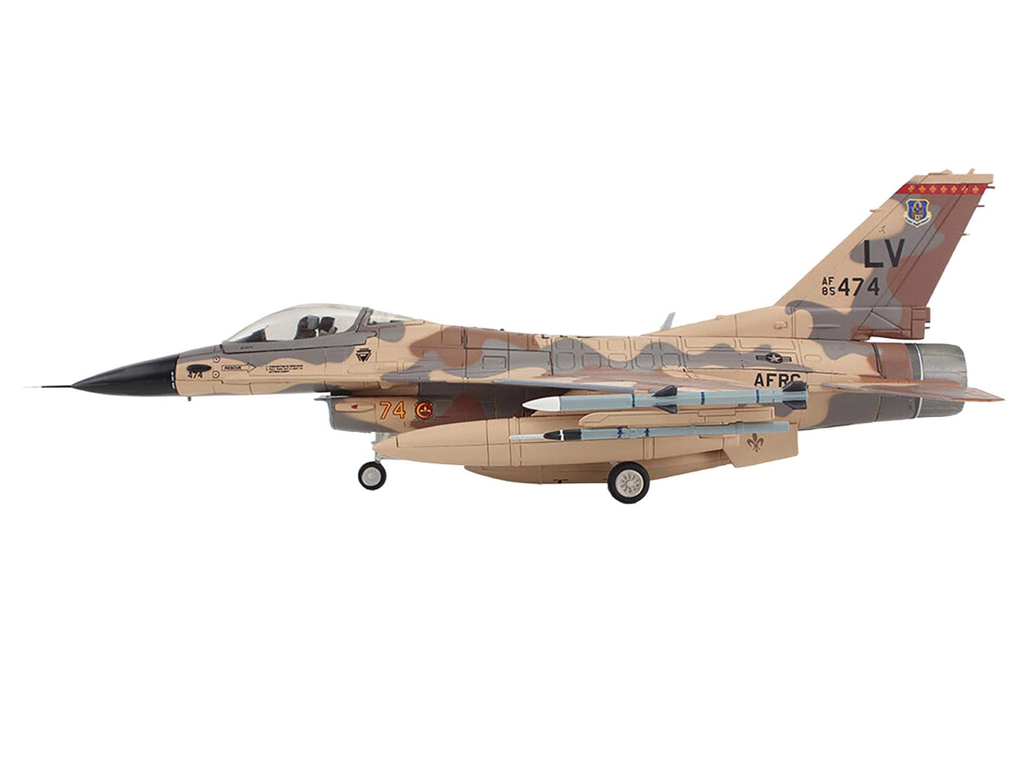 Lockheed F-16C Fighting Falcon Fighter Aircraft "85-474 Rockslide 706th Aggressor Squadron" United States Air Force "Air Power Series" 1/72 Diecast Model by Hobby Master-DiecastModeler.com