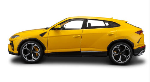 Lamborghini Urus Yellow 1/18 Diecast Model Car by Bburago-DiecastModeler.com