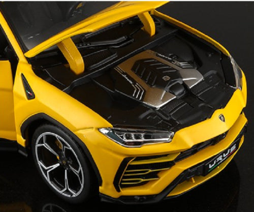 Lamborghini Urus Yellow 1/18 Diecast Model Car by Bburago-DiecastModeler.com