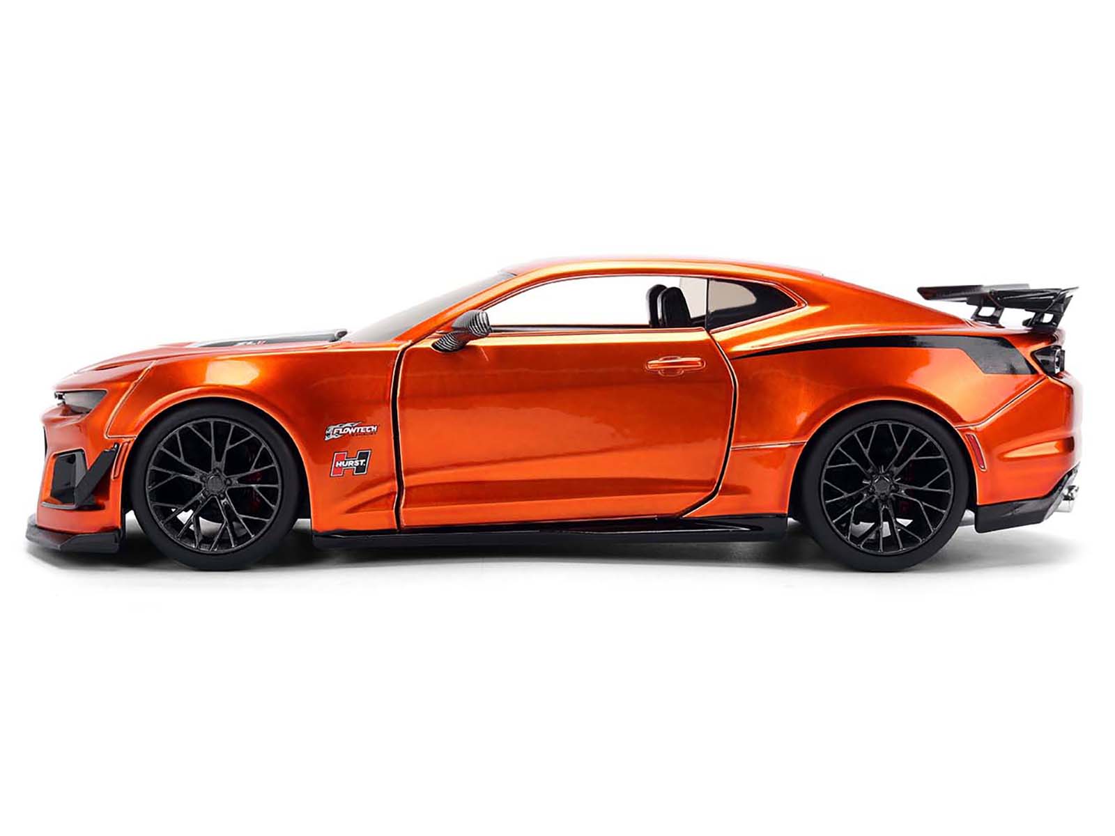 2024 Chevrolet Camaro ZL1 1LE Orange Metallic with Black Stripes "Bigtime Muscle" Series 1/24 Diecast Model Car by Jada-DiecastModeler.com