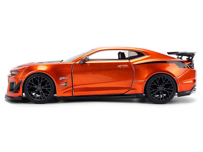 2024 Chevrolet Camaro ZL1 1LE Orange Metallic with Black Stripes "Bigtime Muscle" Series 1/24 Diecast Model Car by Jada-DiecastModeler.com