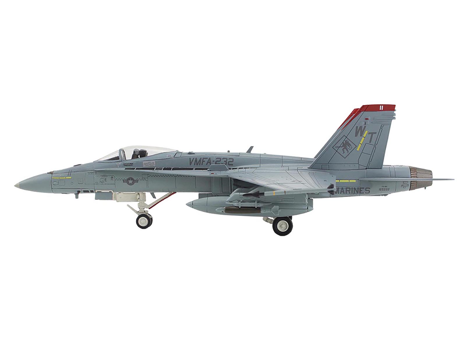 McDonnell Douglas F/A-18C Hornet Aircraft "VMFA-232 Red Devils" (2014) United States Marine Corps "Air Power Series" 1/72 Diecast Model by Hobby Master-DiecastModeler.com