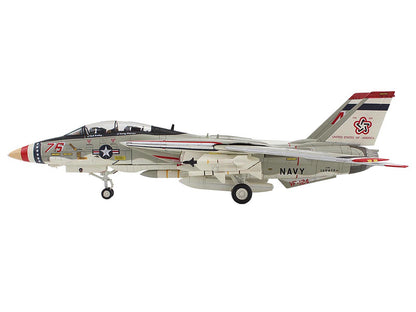Grumman F-14A Tomcat Fighter Aircraft "Bicentennial Scheme VF-124" (1976) United States Navy "Air Power Series" 1/72 Diecast Model by Hobby Master-DiecastModeler.com