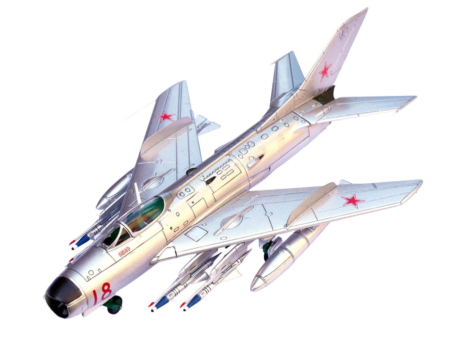 Mikoyan-Gurevich MiG-19PM Farmer-E Fighter Aircraft "Red 18" Soviet Air Force 1/72 Diecast Model by Panzerkampf-DiecastModeler.com