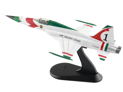 Northrop F-5E Tiger II Aircraft "#1 3-7099 IIAF Golden Crown" Imperial Iranian Air Force "Air Power Series" 1/72 Diecast Model by Hobby Master-DiecastModeler.com
