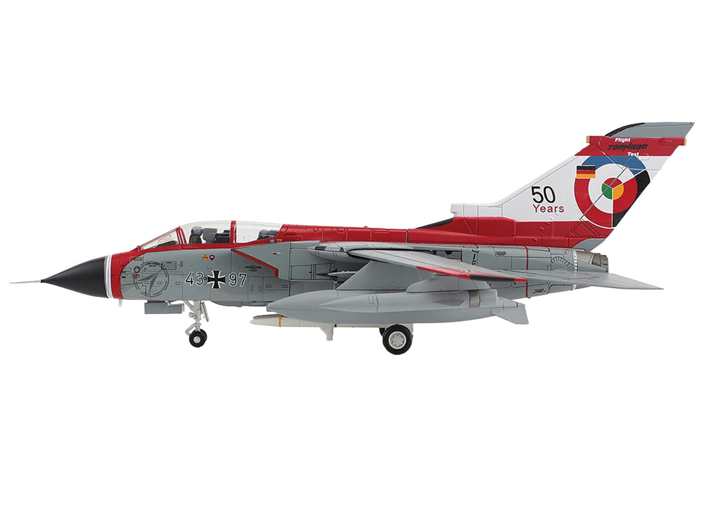 Panavia Tornado IDS Aircraft "43+97 WTD-61 50 Years Royal International Air Tattoo" (2024) German Luftwaffe "Air Power Series" 1/72 Diecast Model by Hobby Master-DiecastModeler.com