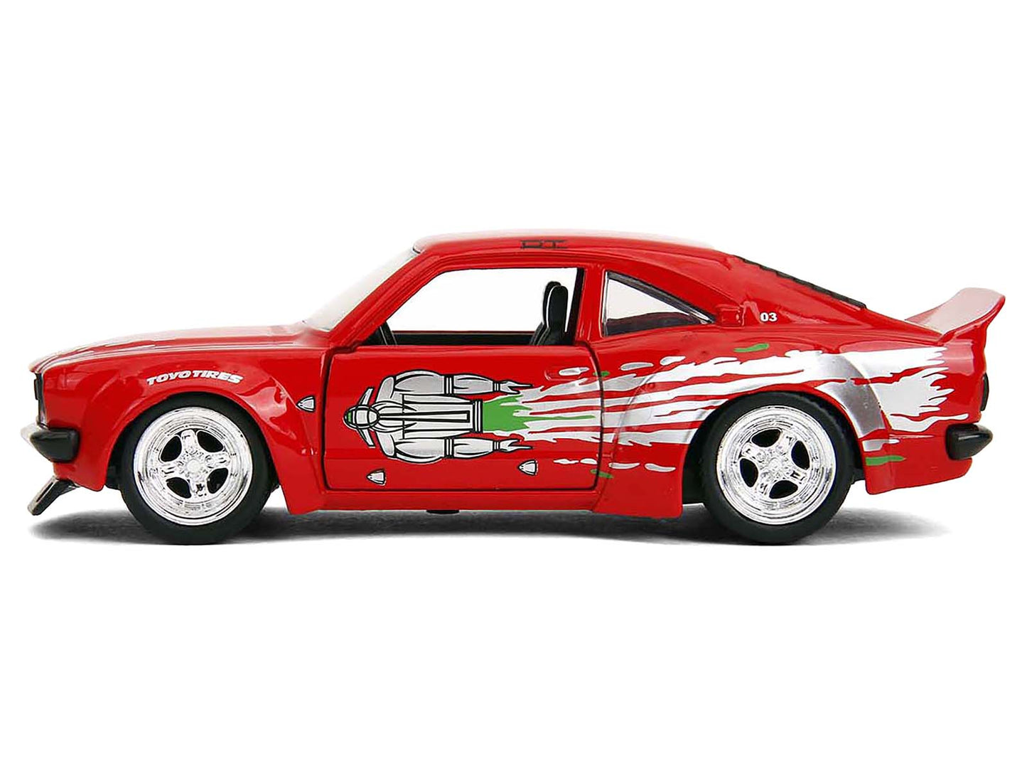 1974 Mazda RX-3 Red with Graphics "Fast & Furious" Series 1/32 Diecast Model Car by Jada-DiecastModeler.com