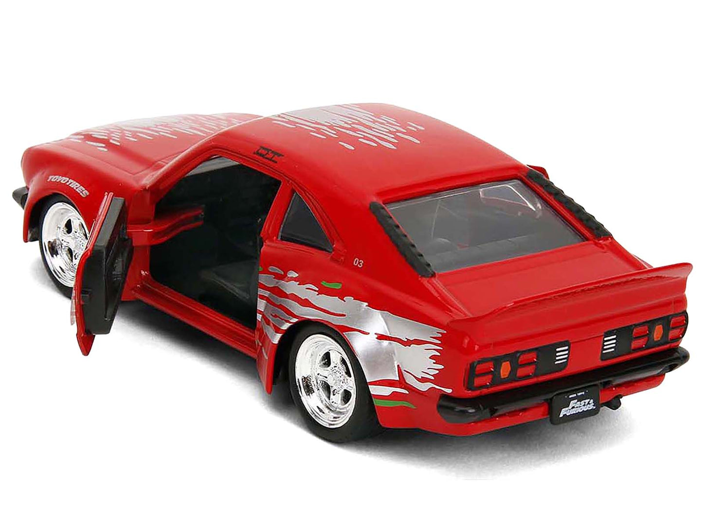 1974 Mazda RX-3 Red with Graphics "Fast & Furious" Series 1/32 Diecast Model Car by Jada-DiecastModeler.com