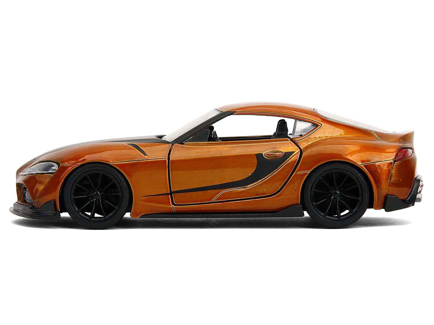 2020 Toyota Supra Orange Metallic with Black Stripes "F9" (2021) Movie "Fast & Furious" Series 1/32 Diecast Model Car by Jada-DiecastModeler.com