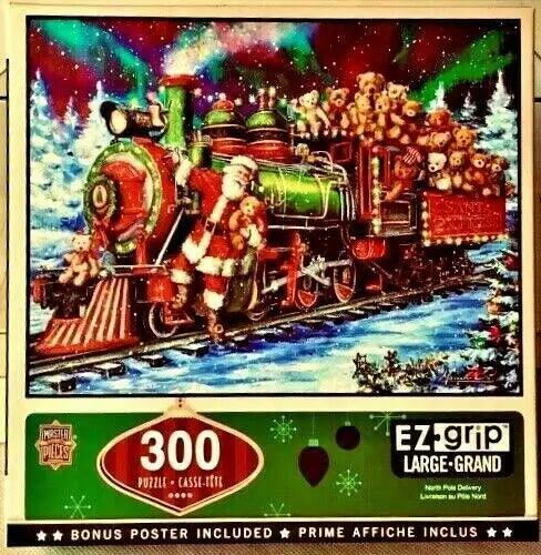 300 Piece Jigsaw puzzle - Holiday North Pole Delivery-DiecastModeler.com