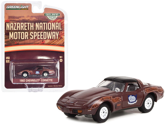 1982 Chevrolet Corvette Nazareth National Motor Speedway Official Pace Car "Hobby Exclusive" Series 1/64 Diecast Model Car by Greenlight-DiecastModeler.com