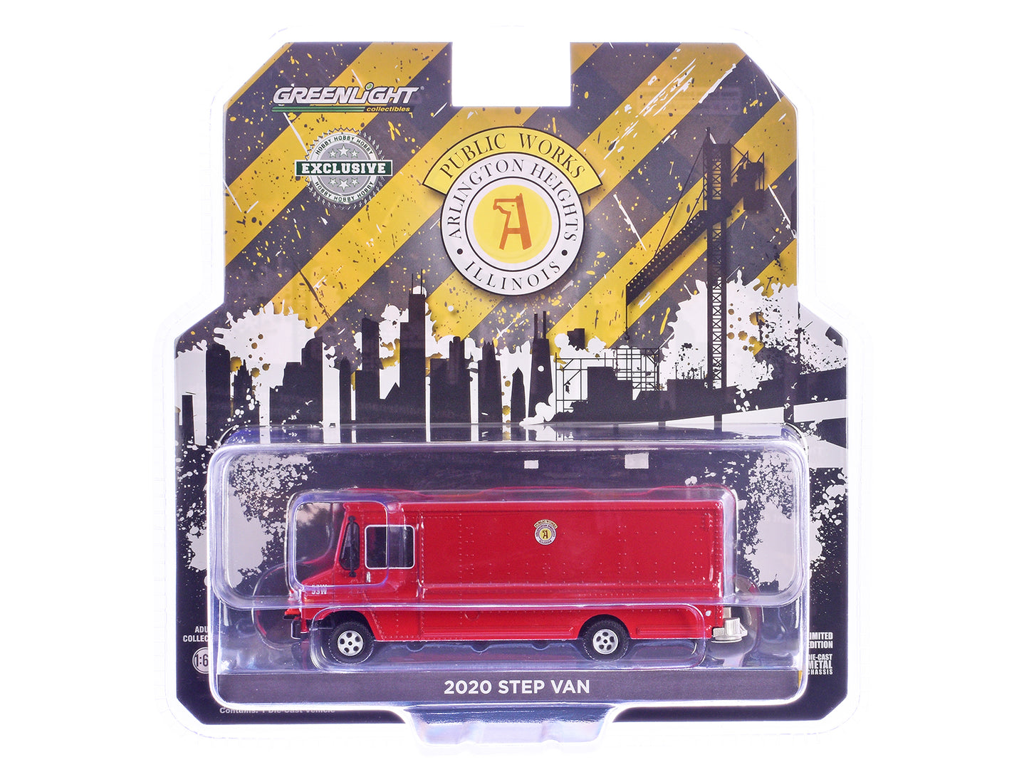 2020 Step Van with Traffic Cone Mounts "Village of Arlington Heights Public Works" Red "Hobby Exclusive" Series 1/64 Diecast Model Car by Greenlight-DiecastModeler.com