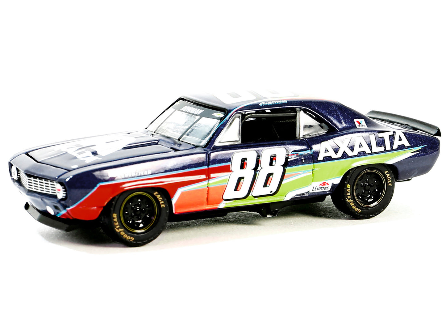 1969 Chevrolet Camaro #88 "Alex Bowman - Hendrick Motorsports First Win Tribute" Dark Blue with Graphics "Hobby Exclusive" Series 1/64 Diecast Model Car by Greenlight-DiecastModeler.com