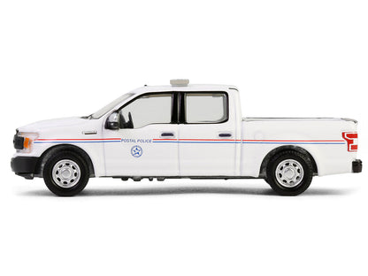 2020 Ford F-150 XL Pickup Truck "United States Postal Service (USPS) Postal Police" White with Red and Blue Stripes "Hobby Exclusive" Series 1/64 Diecast Model Car by Greenlight