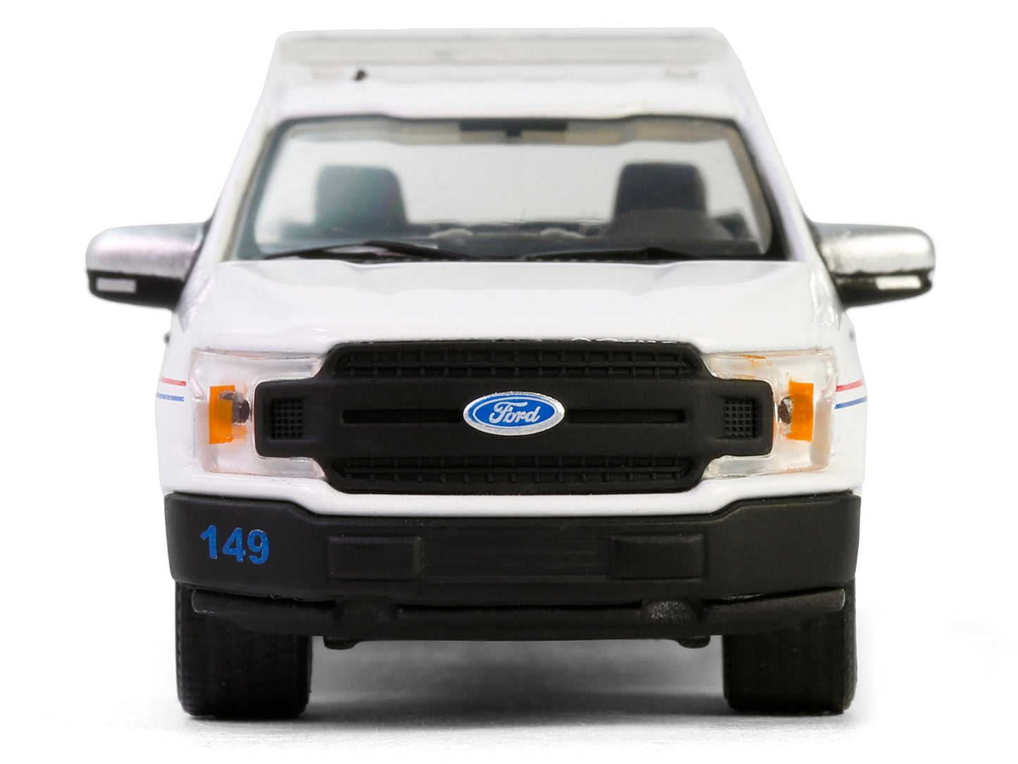 2020 Ford F-150 XL Pickup Truck "United States Postal Service (USPS) Postal Police" White with Red and Blue Stripes "Hobby Exclusive" Series 1/64 Diecast Model Car by Greenlight