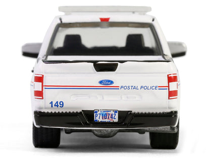 2020 Ford F-150 XL Pickup Truck "United States Postal Service (USPS) Postal Police" White with Red and Blue Stripes "Hobby Exclusive" Series 1/64 Diecast Model Car by Greenlight