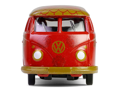 Volkswagen Type 2 Panel Van "Chinese Zodiac 2025 Year of the Snake" Red with Graphics "Hobby Exclusive" Series 1/64 Diecast Model Car by Greenlight