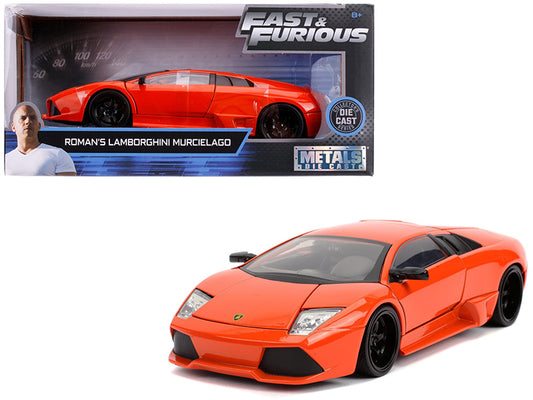 Roman's Lamborghini Murcielago Orange "Fast & Furious" Movie 1/24 Diecast Model Car by Jada-DiecastModeler.com