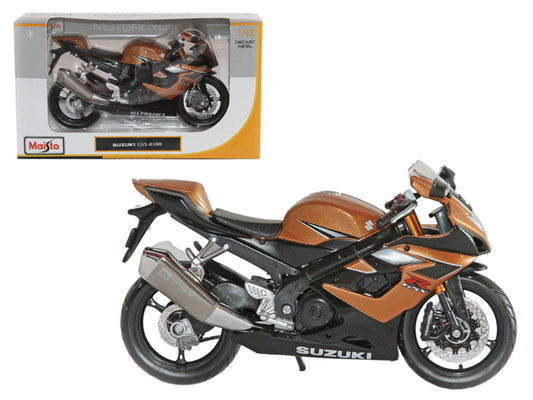 Suzuki GSX R1000 Bronze 1/12 Diecast Motorcycle Model by Maisto-DiecastModeler.com
