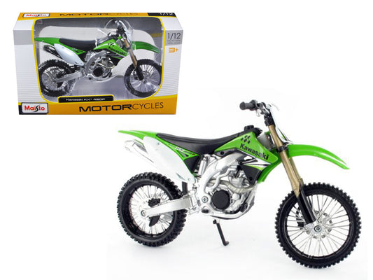 Kawasaki KX 450F Green 1/12 Diecast Motorcycle Model by Maisto-DiecastModeler.com