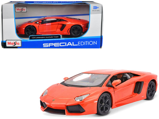Lamborghini Aventador LP700-4 Orange 1/24 Diecast Model Car by Maisto-DiecastModeler.com