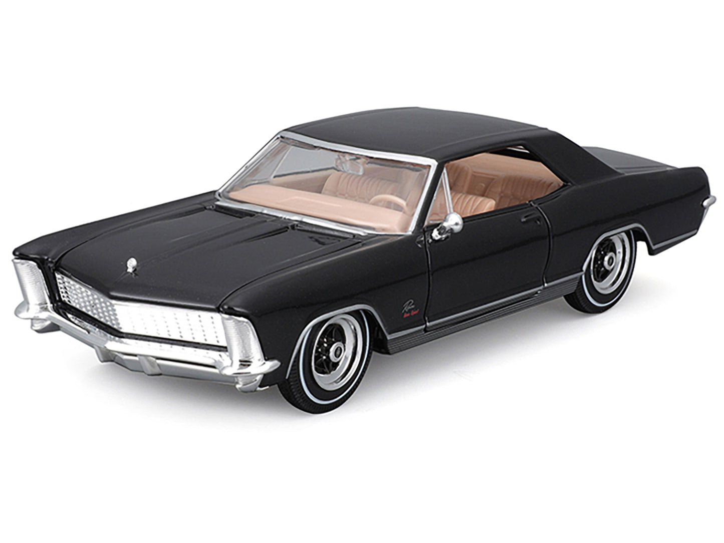 1965 Buick Riviera Gran Sport Black Metallic "Special Edition" Series 1/26 Diecast Model Car by Maisto-DiecastModeler.com
