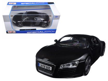 Audi R8 Matt Black "Special Edition" Series 1/24 Diecast Model Car by Maisto-DiecastModeler.com