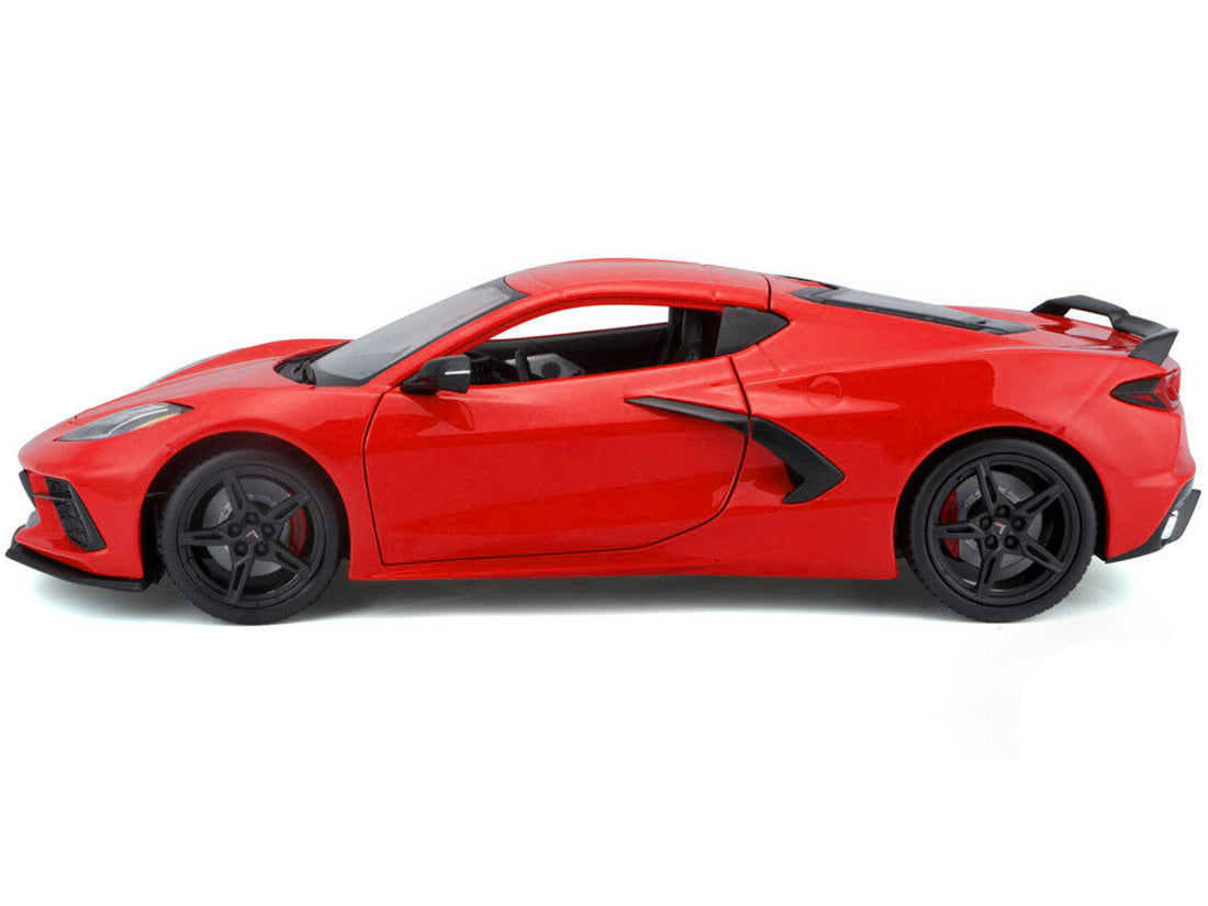 2020 Chevrolet Corvette Stingray C8 Red 1/18 Diecast Model Car by Maisto-DiecastModeler.com