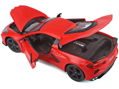 2020 Chevrolet Corvette Stingray C8 Red 1/18 Diecast Model Car by Maisto-DiecastModeler.com