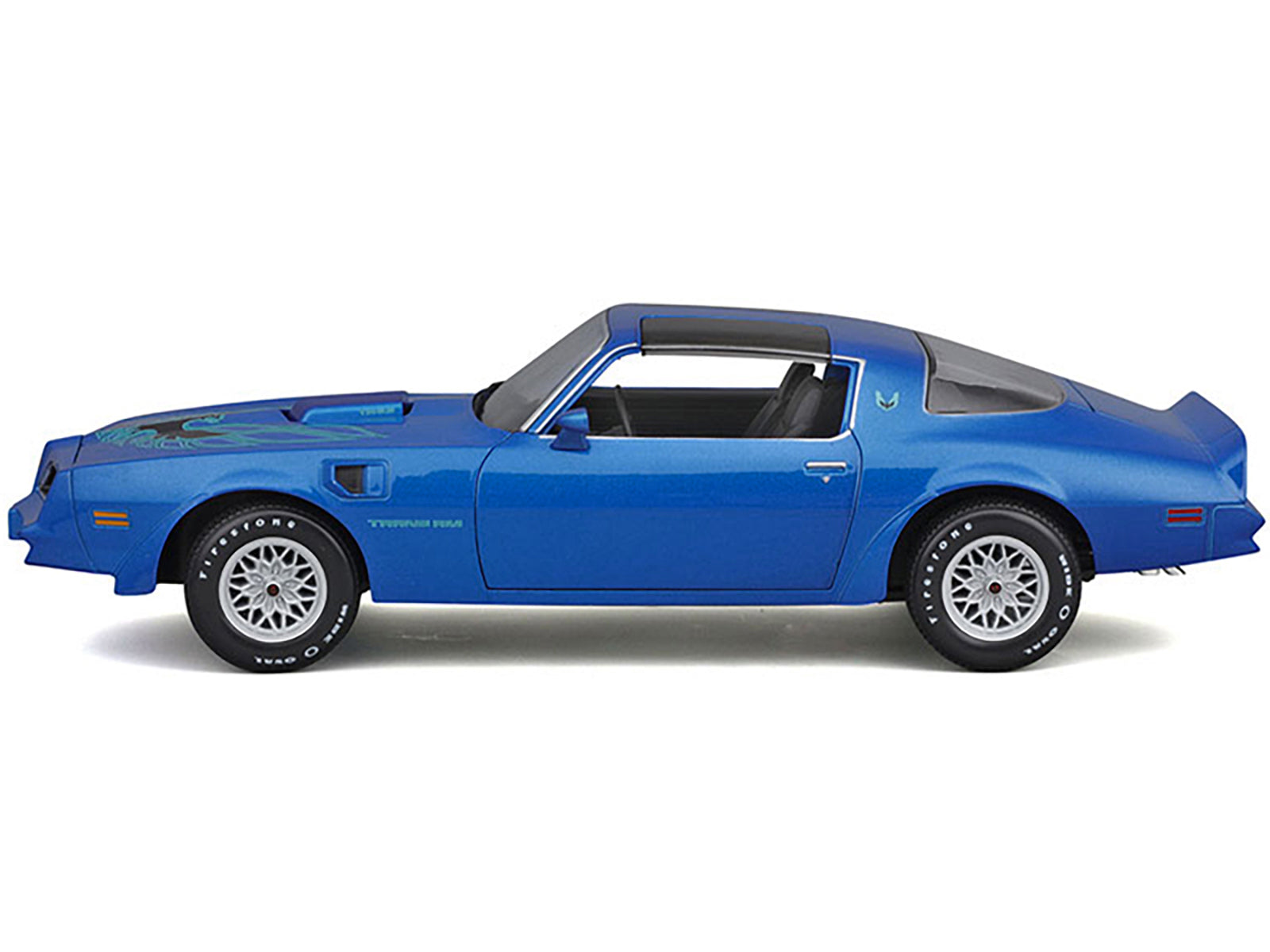 1978 Pontiac Firebird Trans Am Blue Metallic with Hood Graphics "Special Edition" Series 1/18 Diecast Model Car by Maisto-DiecastModeler.com