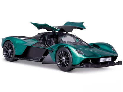 Aston Martin Valkyrie Green Metallic with Matt Black Top "Special Edition" Series 1/18 Diecast Model Car by Maisto-DiecastModeler.com