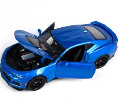 2017 Chevrolet Camaro ZL1 Blue Metallic 1/24 Diecast Model Car by Maisto-DiecastModeler.com