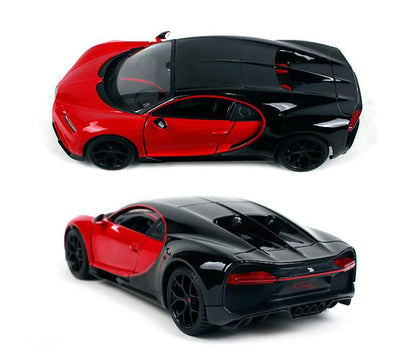 Bugatti Chiron Sport "16" Red and Black "Special Edition" 1/24 Diecast Model Car by Maisto-DiecastModeler.com