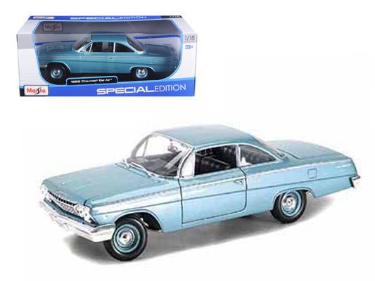 1962 Chevrolet Bel Air Turquoise 1/18 Diecast Model Car by Maisto-DiecastModeler.com