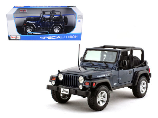 Jeep Wrangler Rubicon Deep Blue 1/18 Diecast Model Car by Maisto-DiecastModeler.com