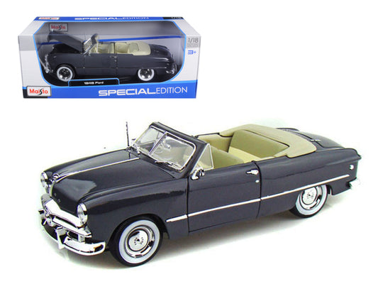 1949 Ford Convertible Gray 1/18 Diecast Model Car by Maisto-DiecastModeler.com