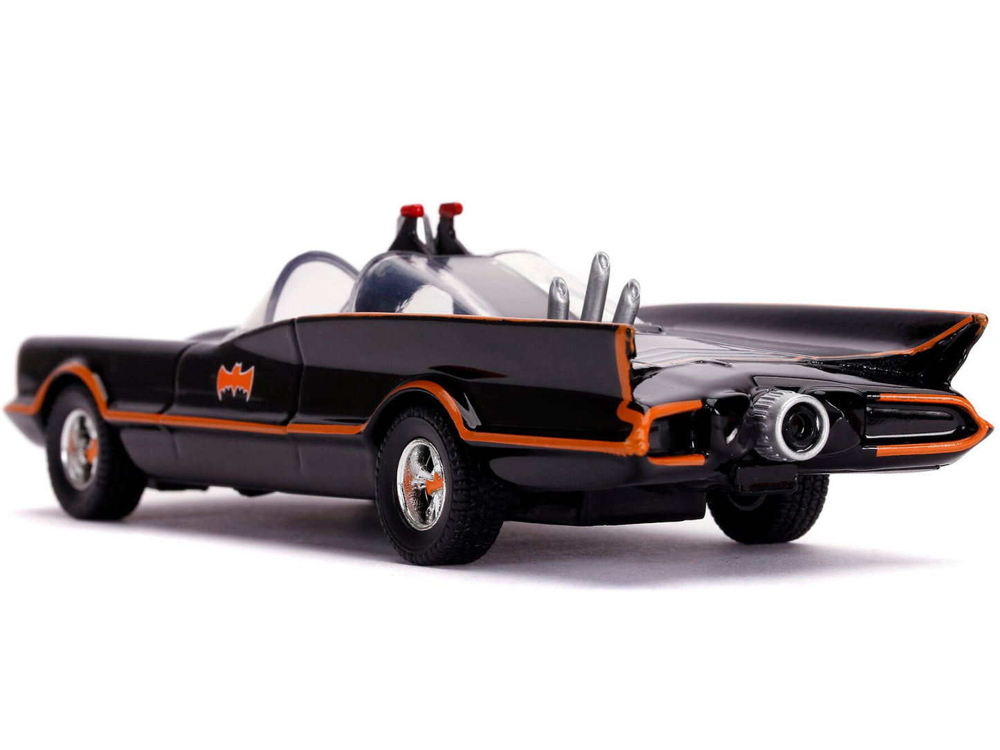 1966 Batmobile with Diecast Batman Figurine "Batman" (1966-1968) Classic TV Series "DC Comics" "Hollywood Rides" Series 1/32 Diecast Model Car by Jada