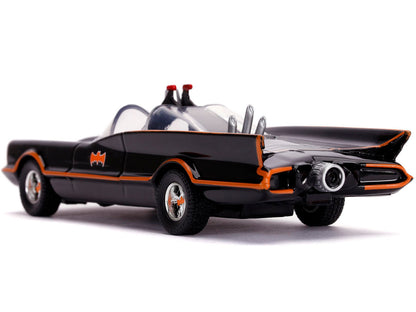1966 Batmobile with Diecast Batman Figurine "Batman" (1966-1968) Classic TV Series "DC Comics" "Hollywood Rides" Series 1/32 Diecast Model Car by Jada