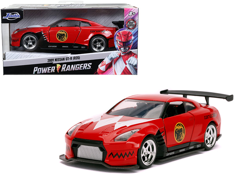 2009 Nissan GT-R (R35) Red Red Ranger's "Power Rangers" 1/32 Diecast Model Car by Jada-DiecastModeler.com