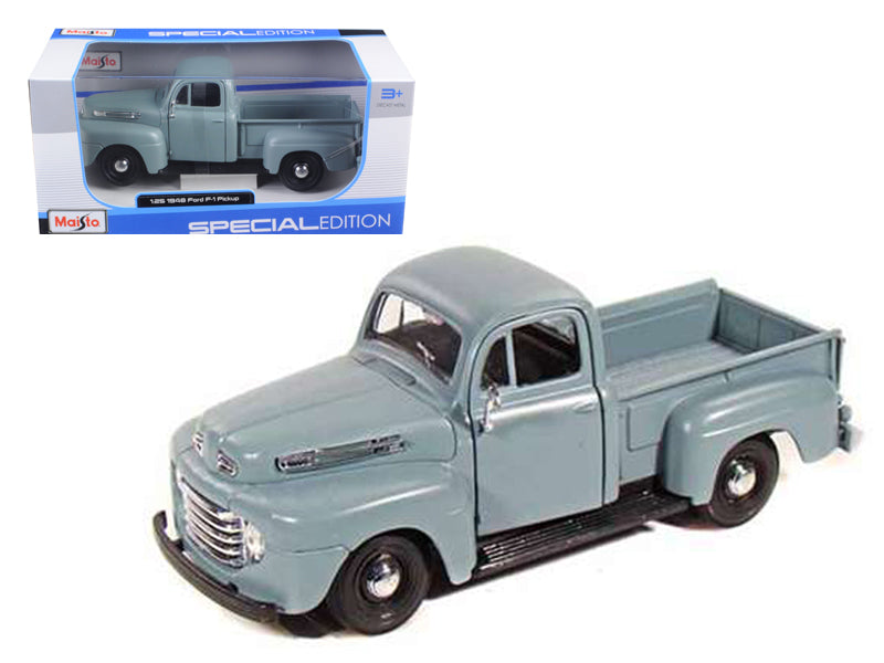1948 Ford F-1 Pickup Truck Gray 1/25 Diecast Model by Maisto-DiecastModeler.com