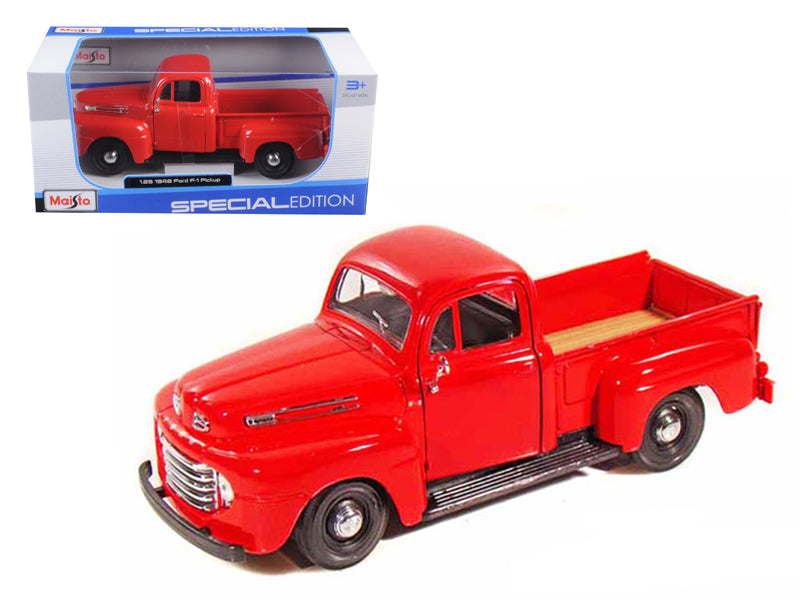 1948 Ford F-1 Pickup Truck Red 1/25 Diecast Model Car by Maisto-DiecastModeler.com