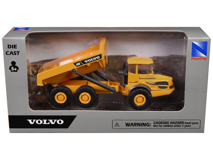 Volvo A25G Dump Truck Yellow Diecast Model by New Ray