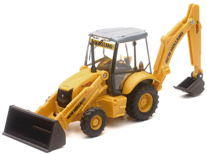 New Holland B110C Backhoe Loader Yellow Diecast Model by New Ray