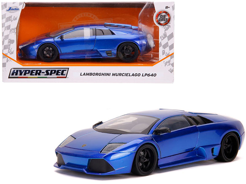 Lamborghini Murcielago LP640 Candy Blue "Hyper-Spec" 1/24 Diecast Model Car by Jada-DiecastModeler.com