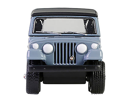1968 Jeep Jeepster Commando SC-1 Gray with Black Stripes and Top with Canoe Trailer Canoe Rack Canoe and Kayak "Hitch & Tow" Series 32 1/64 Diecast Model Cars by Greenlight