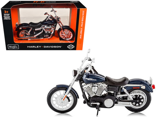 2006 Harley Davidson FXDBI Dyna Street Bob Bike Motorcycle Model 1/12 by Maisto-DiecastModeler.com
